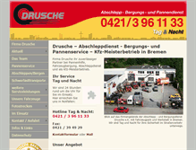 Tablet Screenshot of drusche-bremen.de